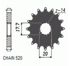 ZEBATKA NAPEDOWA SUNSTAR SUNF345-13