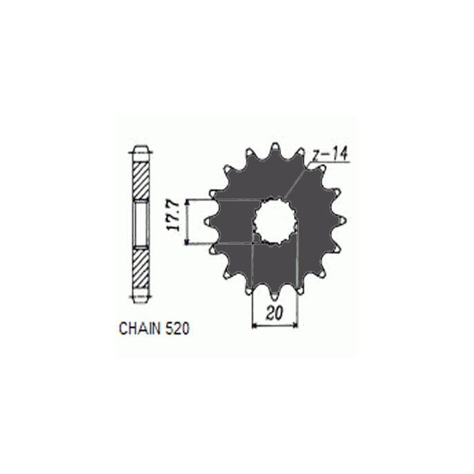 ZEBATKA NAPEDOWA SUNSTAR SUNF345-13