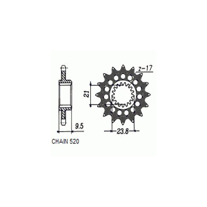 ZEBATKA NAPEDOWA SUNSTAR SUNF347-13