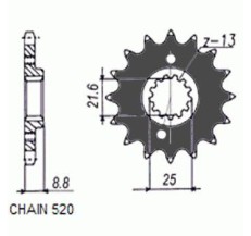 ZEBATKA NAPEDOWA SUNSTAR SUNF356-14