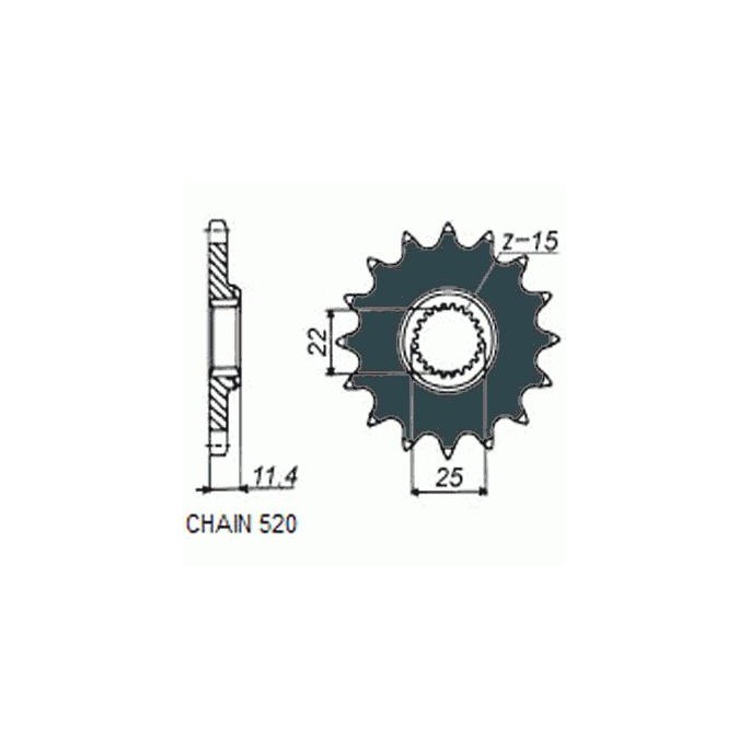 ZEBATKA NAPEDOWA SUNSTAR SUNF360-15