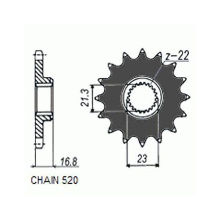 ZEBATKA NAPEDOWA SUNSTAR SUNF370-16