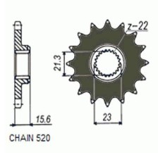 ZEBATKA NAPEDOWA SUNSTAR SUNF372-14