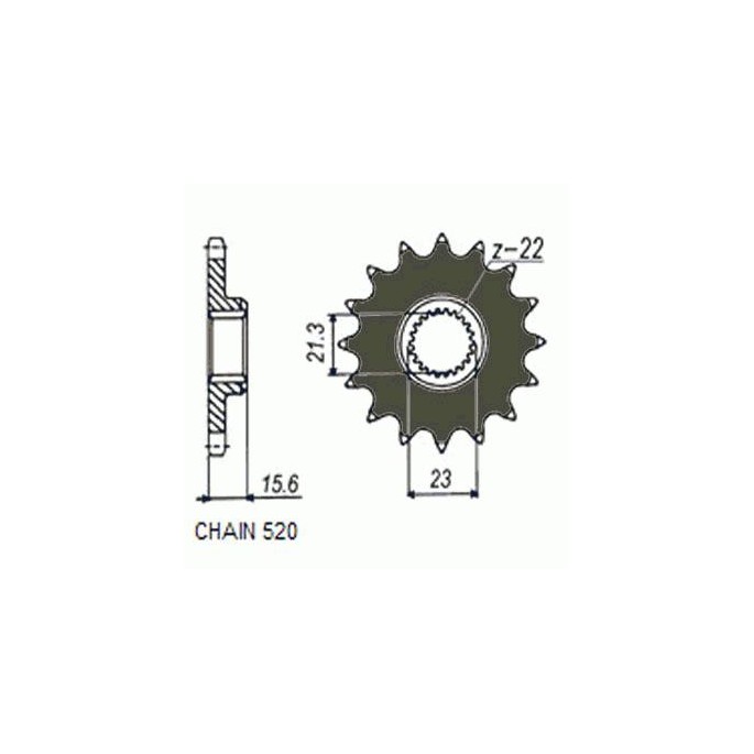 ZEBATKA NAPEDOWA SUNSTAR SUNF372-15