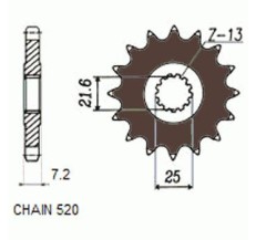 ZEBATKA NAPEDOWA SUNSTAR SUNF373-16