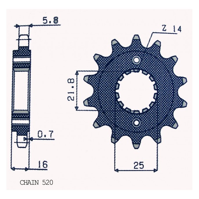 ZEBATKA NAPEDOWA SUNSTAR SUNF380-14