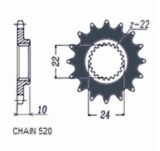 ZEBATKA NAPEDOWA SUNSTAR SUNF386-15