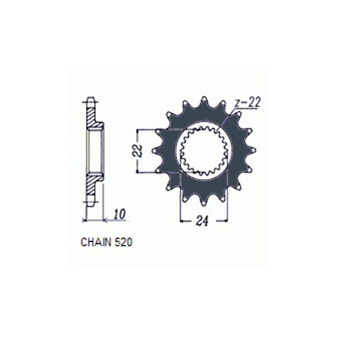 ZEBATKA NAPEDOWA SUNSTAR SUNF386-16