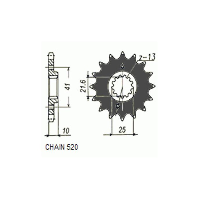ZEBATKA NAPEDOWA SUNSTAR SUNF387-14