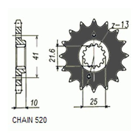 ZEBATKA NAPEDOWA SUNSTAR SUNF387-14