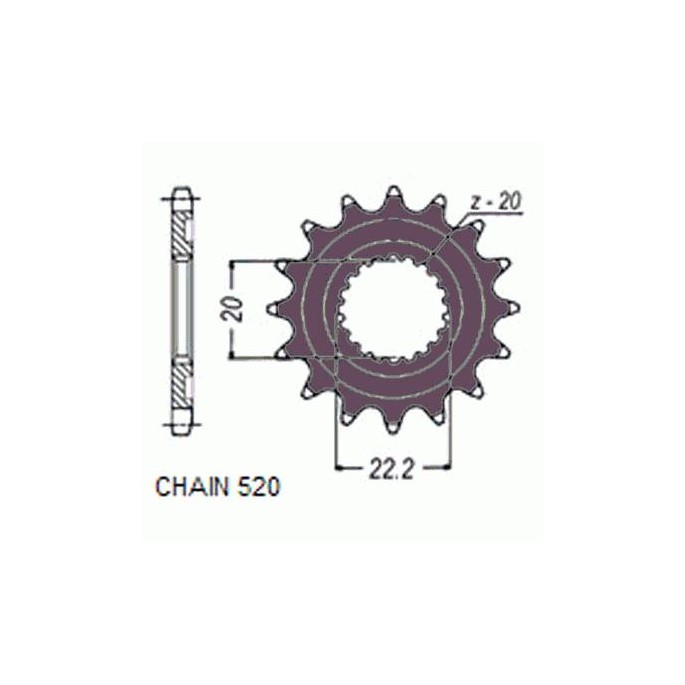 ZEBATKA NAPEDOWA SUNSTAR SUNF388-13