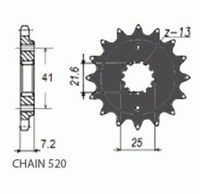 ZEBATKA NAPEDOWA SUNSTAR SUNF396-15