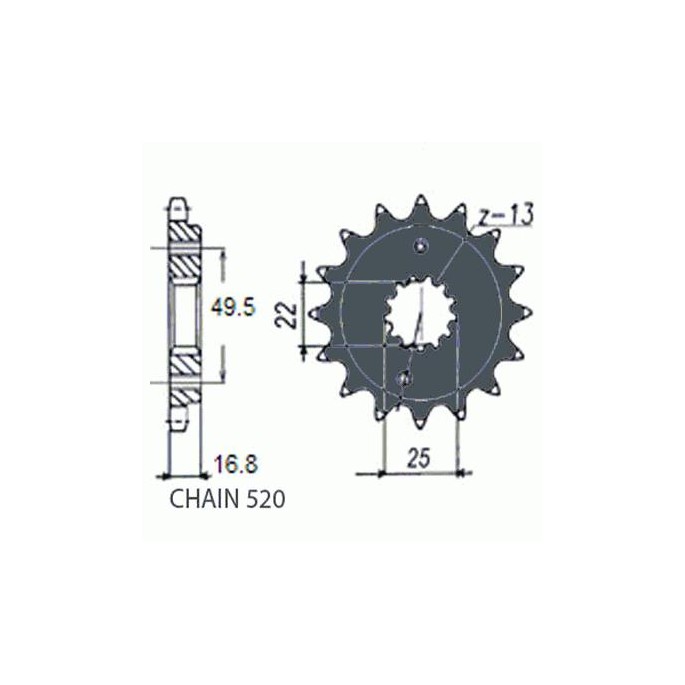 ZEBATKA NAPEDOWA SUNSTAR SUNF397-15