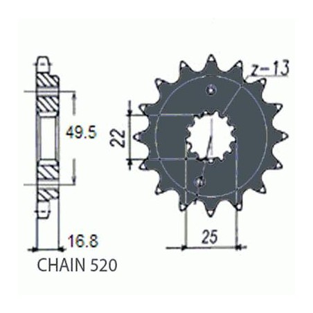 ZEBATKA NAPEDOWA SUNSTAR SUNF397-15
