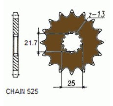 ZEBATKA NAPEDOWA SUNSTAR SUNF404-15