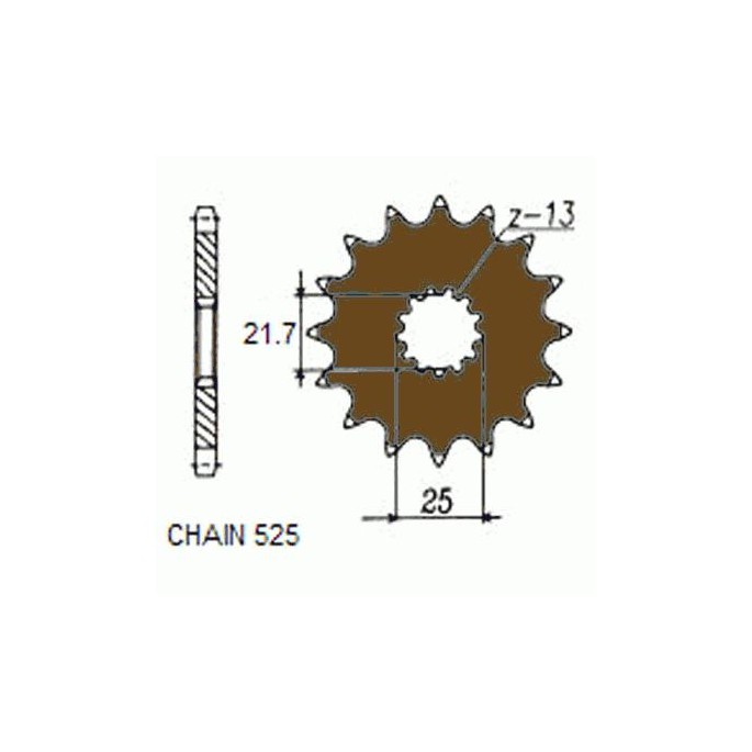 ZEBATKA NAPEDOWA SUNSTAR SUNF404-15