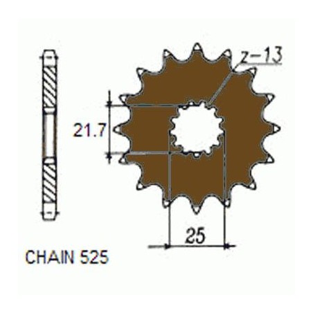 ZEBATKA NAPEDOWA SUNSTAR SUNF404-17