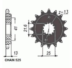 ZEBATKA NAPEDOWA SUNSTAR SUNF407-15