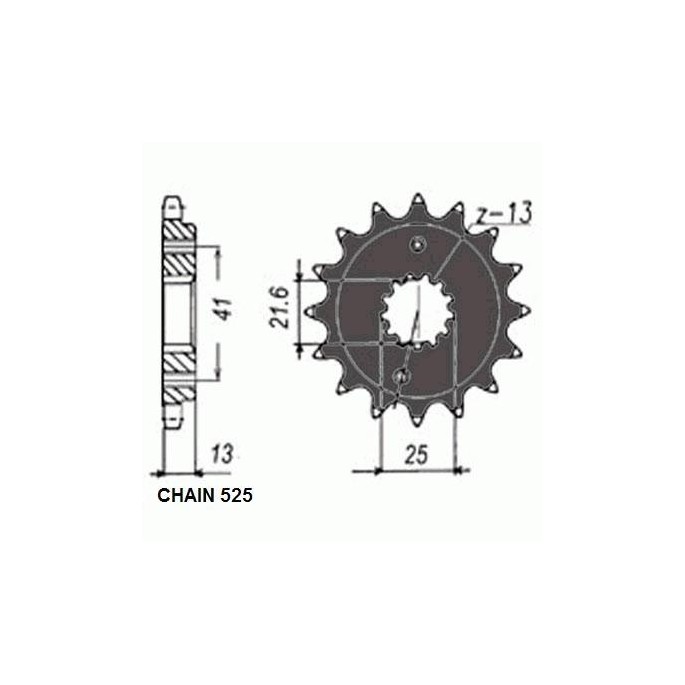 ZEBATKA NAPEDOWA SUNSTAR SUNF407-16