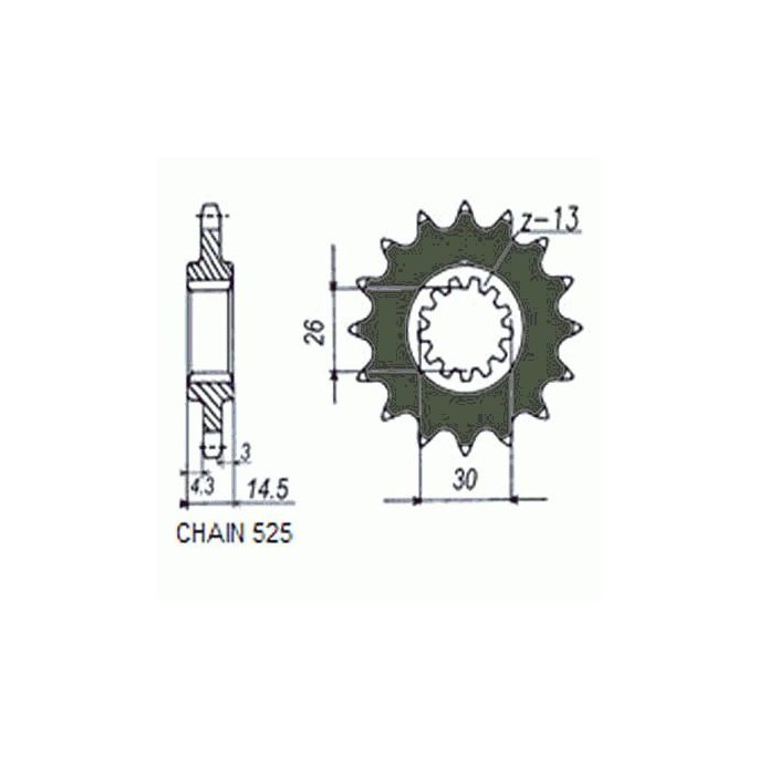 ZEBATKA NAPEDOWA SUNSTAR SUNF410-15
