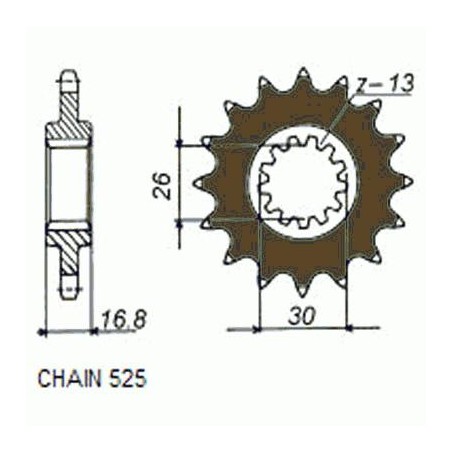ZEBATKA NAPEDOWA SUNSTAR SUNF411-15