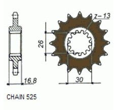 ZEBATKA NAPEDOWA SUNSTAR SUNF411-16
