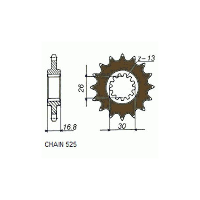 ZEBATKA NAPEDOWA SUNSTAR SUNF411-16