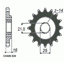 ZEBATKA NAPEDOWA SUNSTAR SUNF415-15