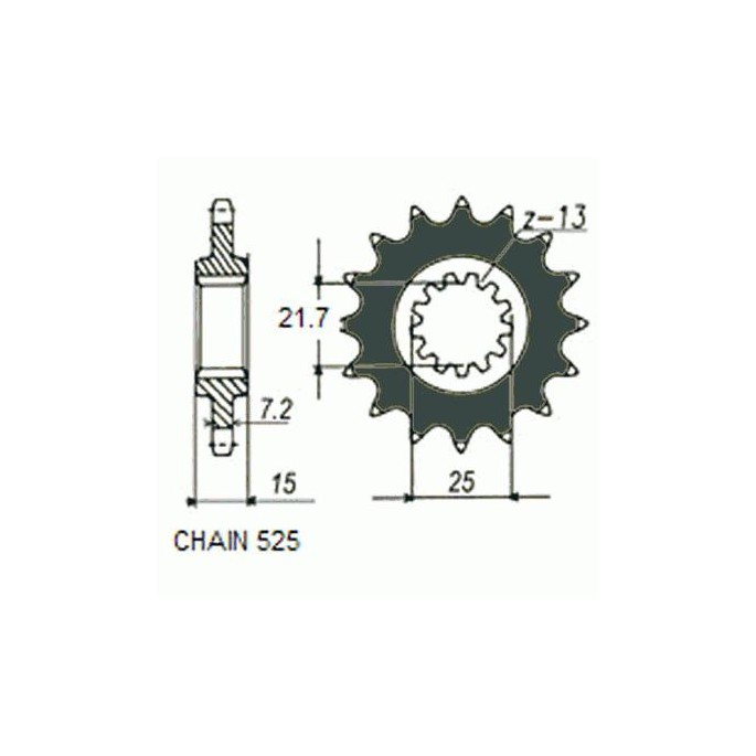ZEBATKA NAPEDOWA SUNSTAR SUNF417-15