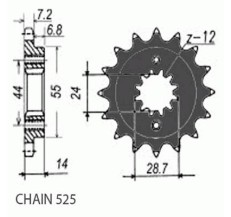 ZEBATKA NAPEDOWA SUNSTAR SUNF420-15
