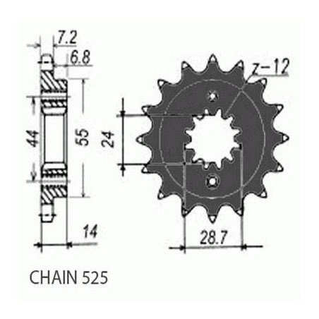 ZEBATKA NAPEDOWA SUNSTAR SUNF420-15