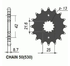 ZEBATKA NAPEDOWA SUNSTAR SUNF511-14
