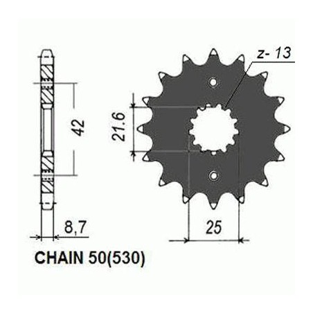 ZEBATKA NAPEDOWA SUNSTAR SUNF511-14