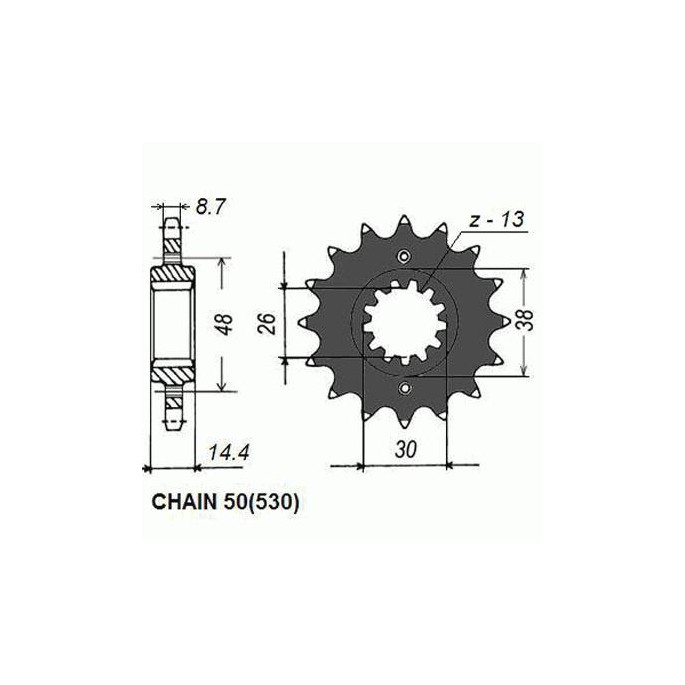 ZEBATKA NAPEDOWA SUNSTAR SUNF512-16