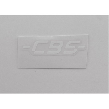 NAKLEJKA "-CBS-" - BIAŁY NAPIS 05503J80R200