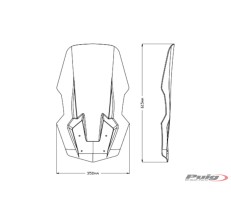 SZYBA PUIG V-TECH DO KEEWAY VIESTE 2021 (TOURING) PRZEZROCZYSTA