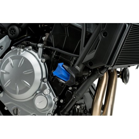 CZĘŚCI ZAMIENNE- PARA GUMOWYCH KOŃCÓWEK DO CRASH PADS R19 DO SUZUKI GSX-R750 04-05 NIEBIESKIE
