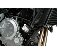 CZĘŚCI ZAMIENNE - PARA GUMOWYCH KOŃCÓWEK DO CRASH PADS R19 DO SUZUKI GSX-R750 04-05 BIAŁE