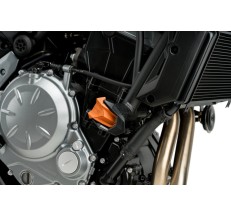 CZĘŚCI ZAMIENNE - PARA GUMOWYCH KOŃCÓWEK DO CRASH PADS R19 DO SUZUKI GSX-R750 04-05 POMARAŃCZOWE