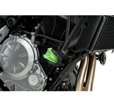 CZĘŚCI ZAMIENNE - PARA GUMOWYCH KOŃCÓWEK DO CRASH PADS R19 DO SUZUKI GSX-R750 04-05 ZIELONE