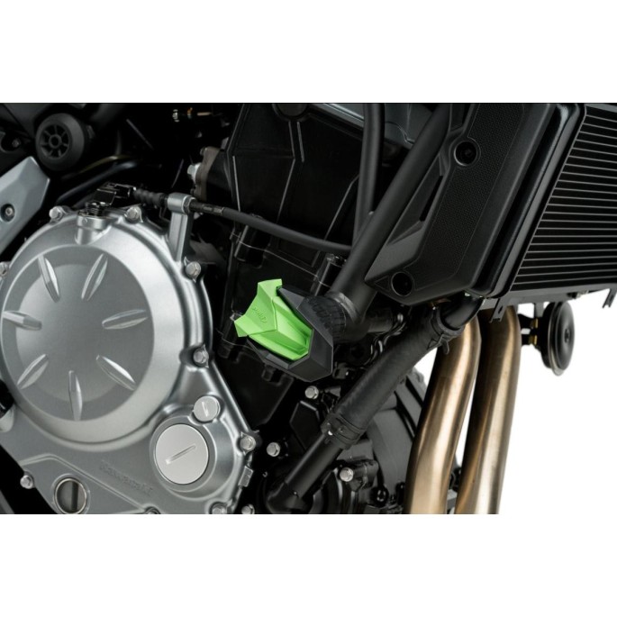 CZĘŚCI ZAMIENNE - PARA GUMOWYCH KOŃCÓWEK DO CRASH PADS R19 DO SUZUKI GSX-R750 04-05 ZIELONE