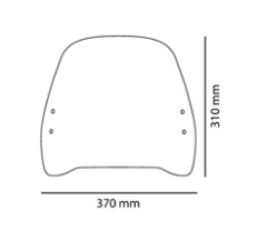 SZYBA OWIEWKA PUIG DO KYMCO LIKE 50 / 125 17-20 (TRAFFIC) LEKKO PRZYCIEMNIONA