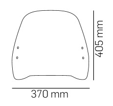 SZYBA OWIEWKA PUIG DO KYMCO LIKE 50 / 125 17-20 (URBAN) LEKKO PRZYCIEMNIONA