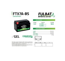 AKUMULATOR ŻELOWY BEZOBSŁUGOWY FULBAT FTX7A-BS