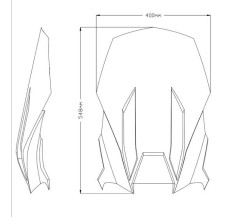 SZYBA TURYSTYCZNA PUIG DO APRILIA TUAREG 660 2022 LEKKO PRZYCIEMNIONA