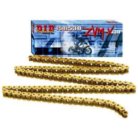 DID 50(530)ZVMXG&G-104 ŁAŃCUCH ZŁOTY / ZŁOTY (104 OGNIW) X-RING (50ZVMXGG104)(50ZVMXGB-104)(OTWARTY + ZAKUWKA) (50ZVMXGG-104