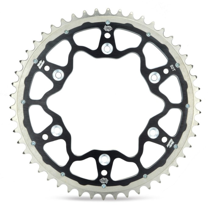 MOTO-MASTER PROMOCJA ZĘBATKA TYLNA DUAL RING (STALOWO-ALUMINIOWA) 808 48 (80848) KOLOR CZARNY SUZUKI DR/RM/RMZ (JTR808.48) (ŁA
