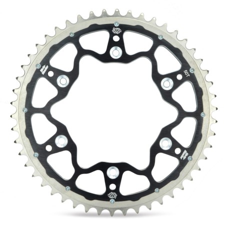 MOTO-MASTER PROMOCJA ZĘBATKA TYLNA DUAL RING (STALOWO-ALUMINIOWA) 808 48 (80848) KOLOR CZARNY SUZUKI DR/RM/RMZ (JTR808.48) (ŁA