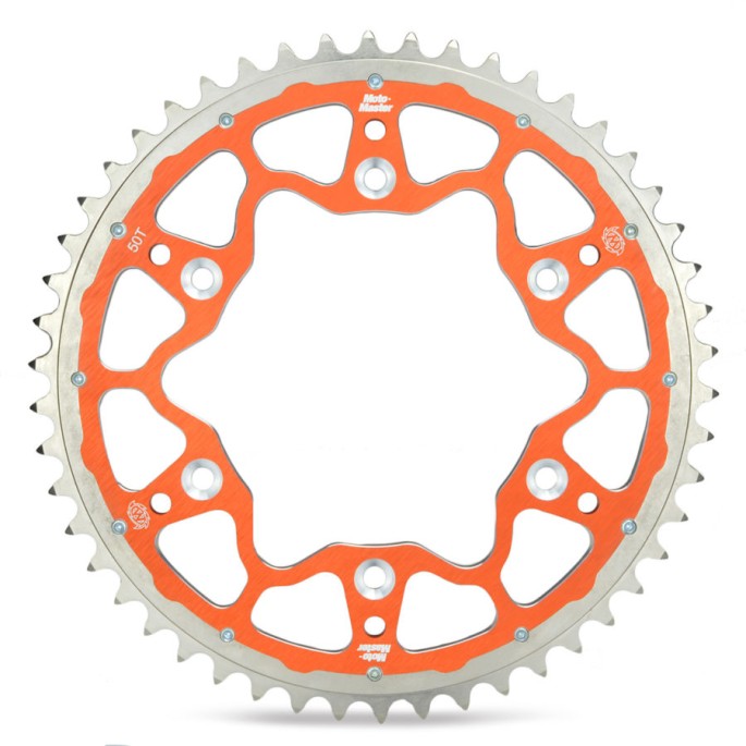 MOTO-MASTER ZĘBATKA TYLNA DUAL RING (STALOWO-ALUMINIOWA) 899 49 (89949) KOLOR POMARAŃCZOWY KTM/HUSQVARNA/HUSABERG (JTA897.49) 