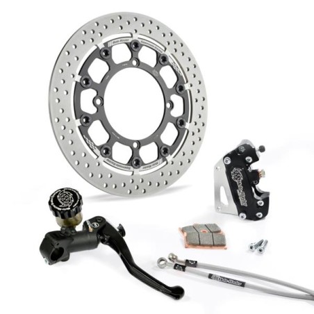 MOTO-MASTER ZESTAW HAMULCOWY KOMPLETNY SUPERMOTO 300MM (TARCZA PŁYWAJĄCA T-FLOATER) YAMAHA YZF 250 '07-'21, 450 '15-'21 PR